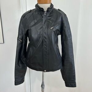 Vintage Chess King 80s Biker / Motorcycle Jacket - Men's size 38